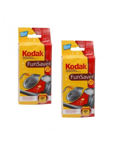 Kodak Funsaver Fotocamera Usa e Getta 27 Foto Flash (Confezione da 2)