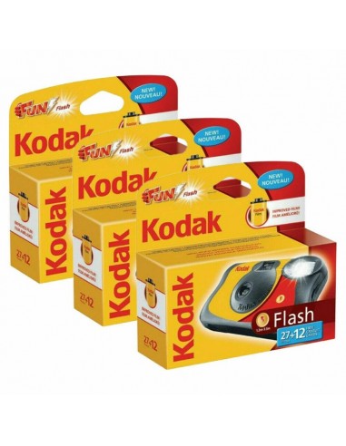 Kodak FunSaver Fotocamera Usa e Getta 27+12 Flash (Confezione da 3)