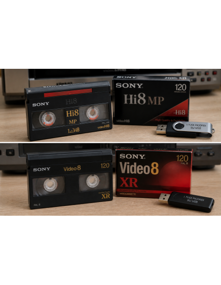 Copia Di VHS, VHS-C, Video8, Hi8 e Mini DV su chiavetta USB